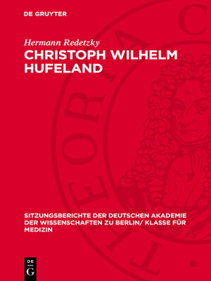 cover image of Christoph Wilhelm Hufeland